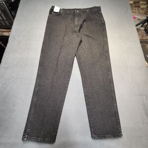NWT Vintage Wrangler Jeans Mens 41x32 Black Deadstock Straight Leg Western Denim